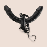 Fetish Fantasy Series Vibrating Double Delight Strap-On