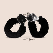 Sex & Mischief Black Furry Handcuffs