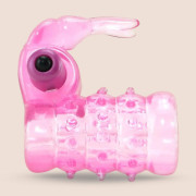 CalExotics Basic Essentials® Stretchy Vibrating Bunny Enhancer™