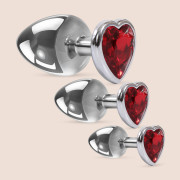 Three Hearts Gem Anal Plug Set