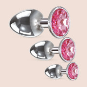 Pink Gem Anal Plug Set