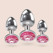 Pink Gem Anal Plug Set