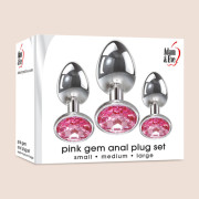 Pink Gem Anal Plug Set