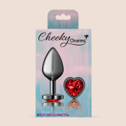 Cheeky Charms Gunmetal Heart Plug