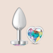 Cheeky Charms Silver Heart Plug