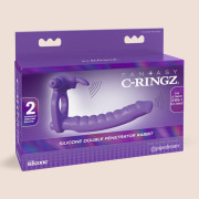 Fantasy C-Ringz Silicone Double Penetrator Rabbit