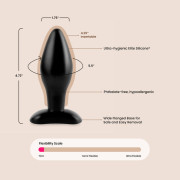 Anal Fantasy Medium Silicone Plug Tapered Tip