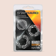 Stay Hard Beaded Cock Rings